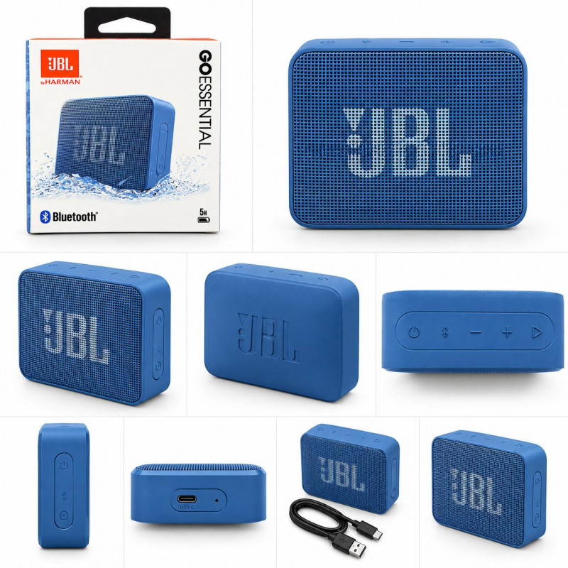 JBL Go Essential Portable Bluetooth Speaker – Compact Wireless Speaker with Powerful Sound